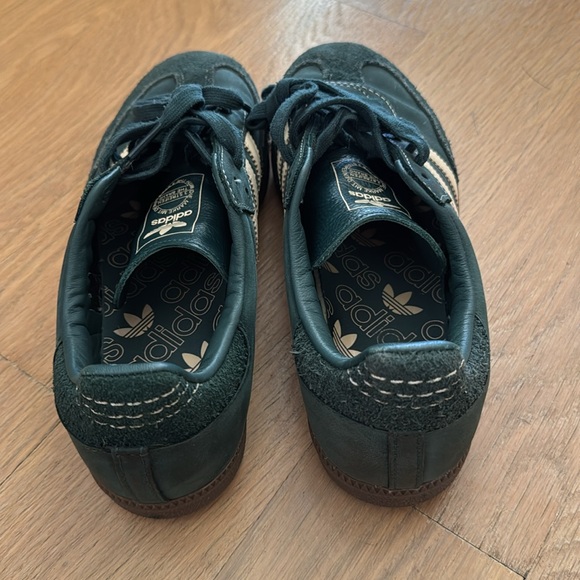 Adidas Samba Dark Green and White Women's Sneakers - Picture 4 of 6